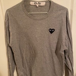 Long sleeve comme des garçons shirt grey